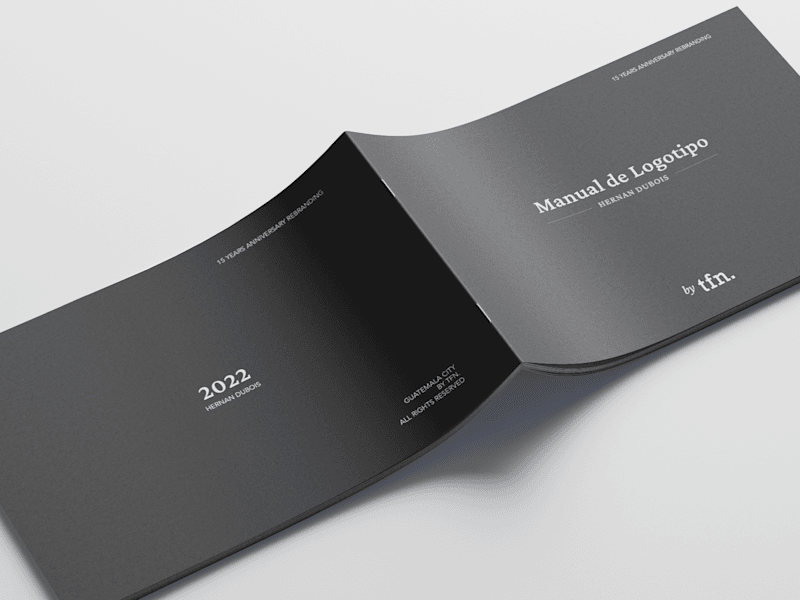 Cover image for Hernán Dubois Rebranding Manual