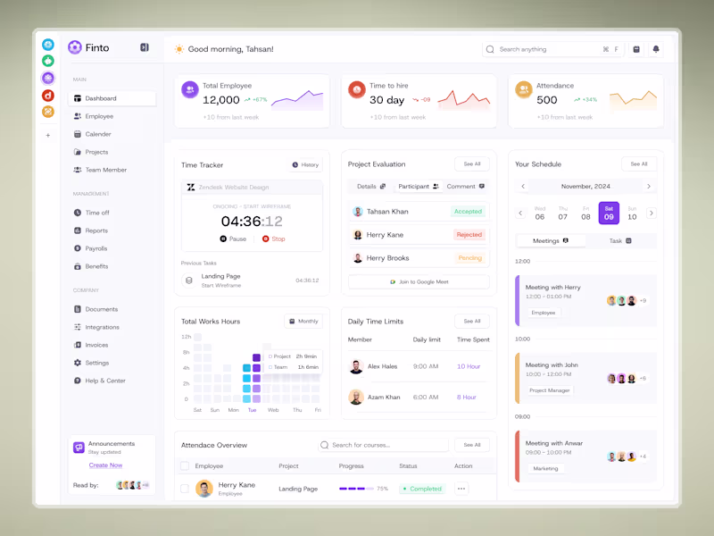 Cover image for HR / Employee Management Web App