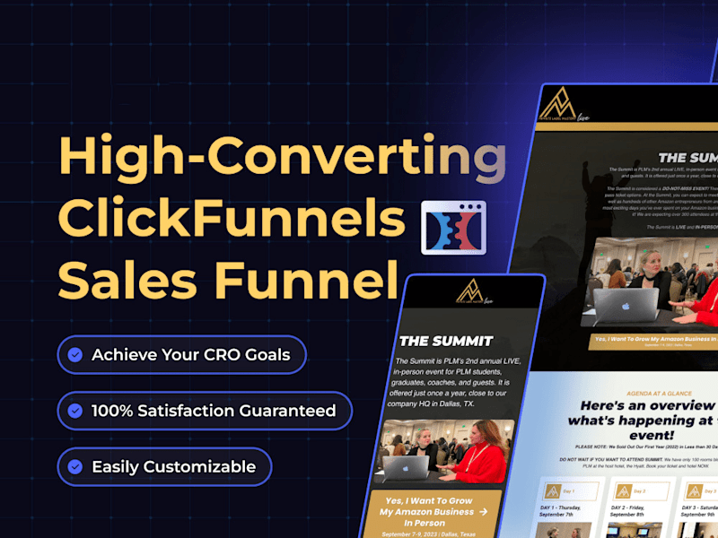 Cover image for I will design high converting Sales Funnel on Clickfunnel ,GHL