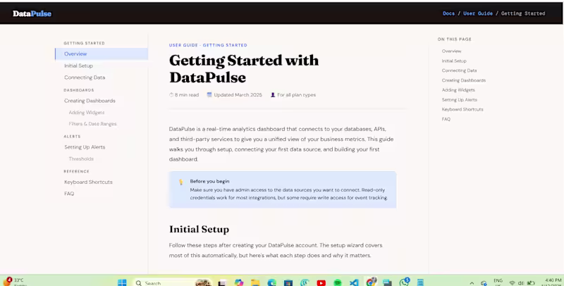 Cover image for Step-by-step user guide covering onboarding,