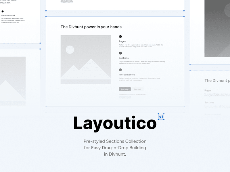 Cover image for Layoutico - Web Layout Kit for Divhunt (No-code)