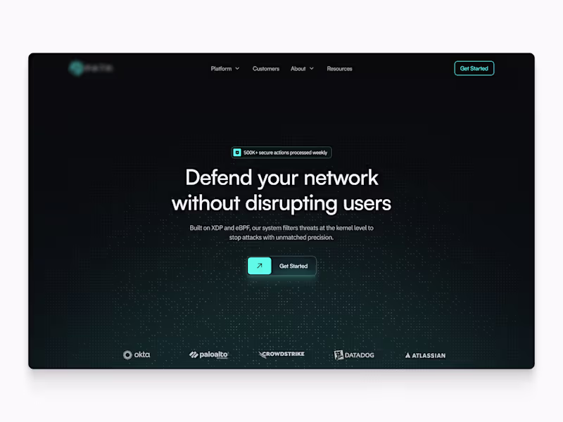 Cover image for Cybersecurity website hero concept This concept was designed...