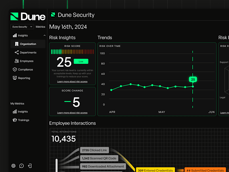 Cover image for Dune Security, a UI/UX overhaul