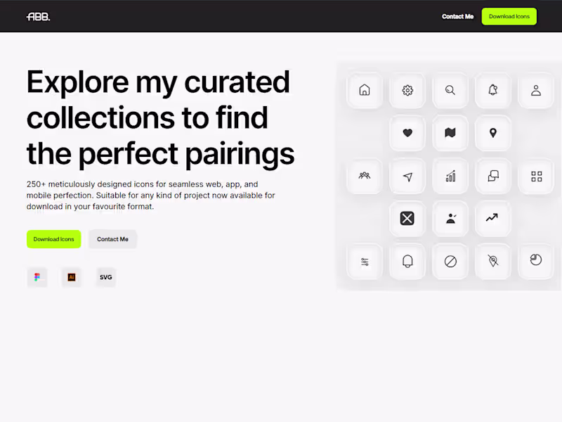 Cover image for ABB Icons: High-Fidelity Showcase Development