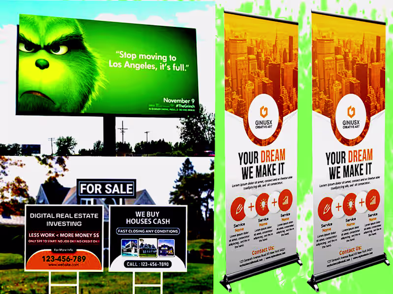 Cover image for I CAN DESIGN AWESOME BANNERS AND BILLIBOARD