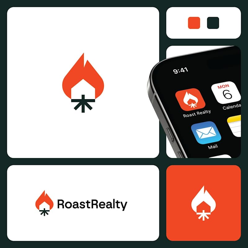 Cover image for Roast Realty – Warm, Modern Real Estate Logo