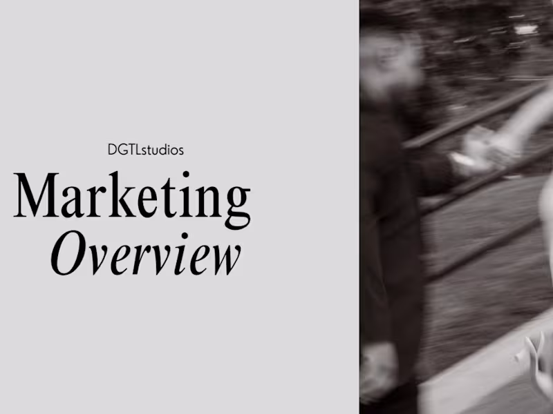 Cover image for DGTL Studio Marketing Audit and Overview