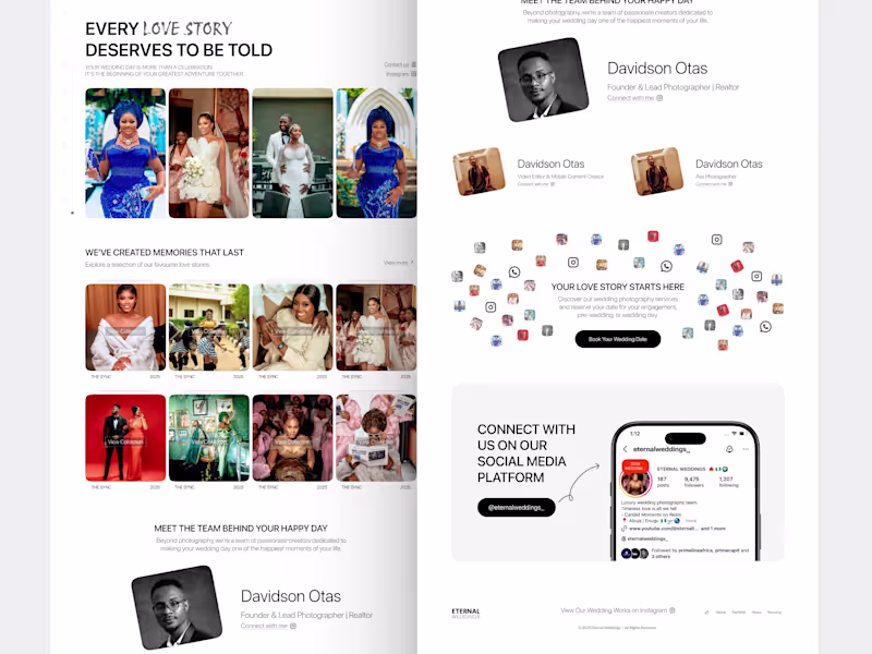 Cover image for A photography portfolio and booking