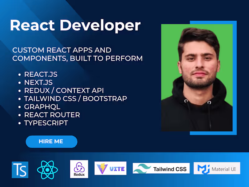 Cover image for Custom React Web Application Development