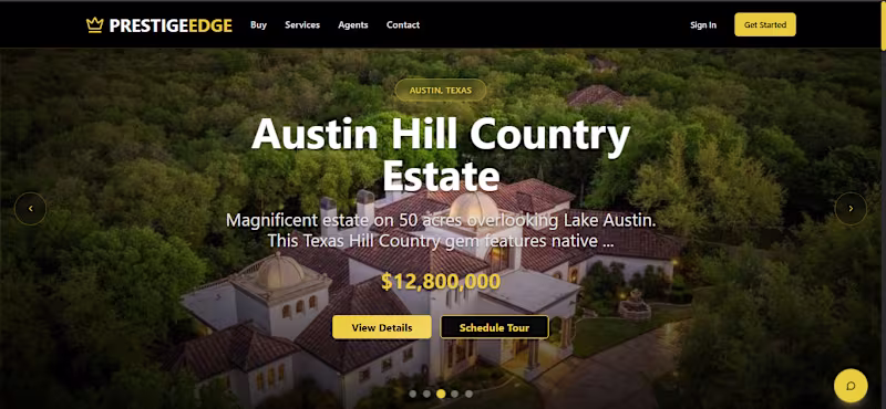 Cover image for check out this advanced Full-Stack luxury real estate platfo...