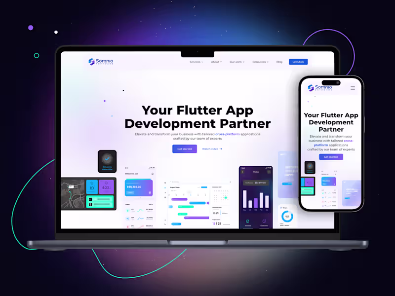 Cover image for Webflow Development for a Top Flutter Development Company