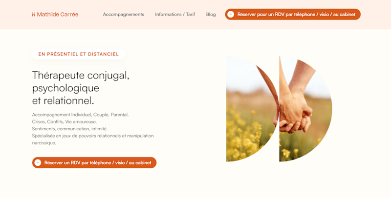 Cover image for Website and Brand Identity Design for Mathilde Carrée