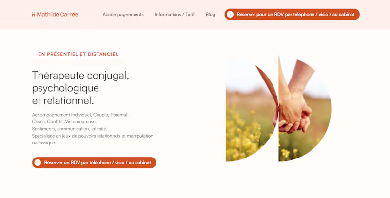 Cover image for Website and Brand Identity Design for Mathilde Carrée