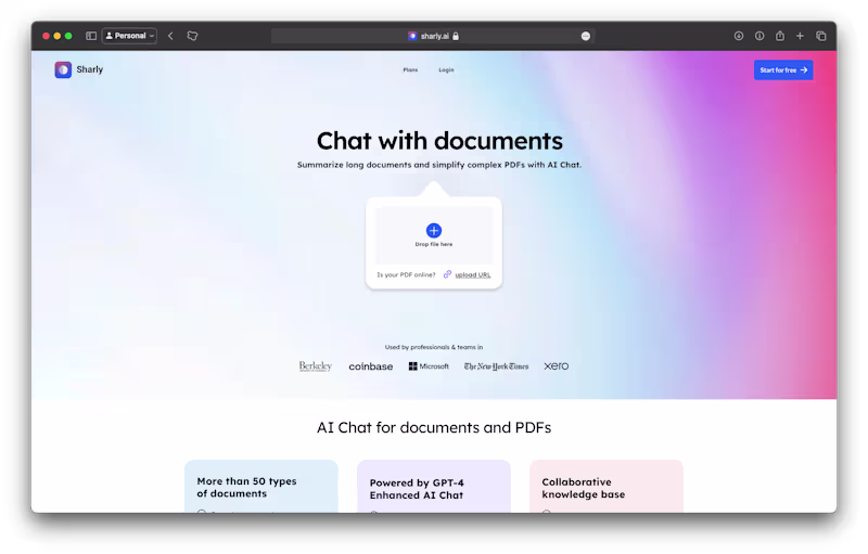 Cover image for Sharly AI - Landing Page