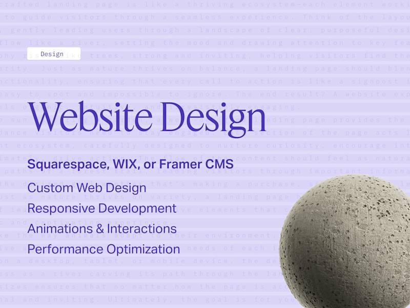 Cover image for Website Design ( 5 - 10 pgs )