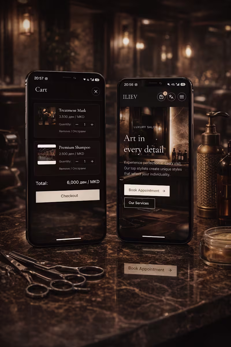 Cover image for A fully responsive luxury barber salon website with online b...