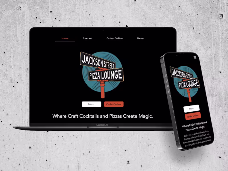 Cover image for Jackson Street Pizza Lounge Website