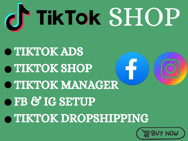 Cover image for I will setup facebook shop, tiktok shop, instagram shop