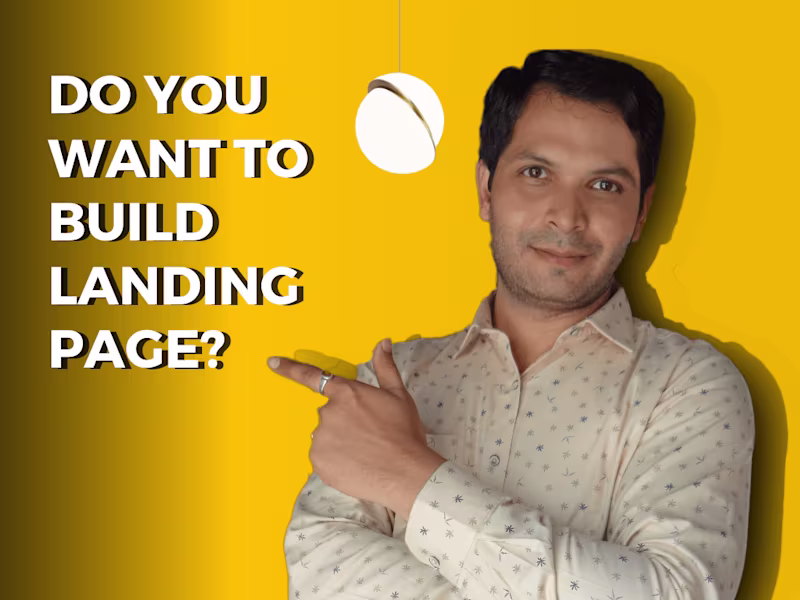 Cover image for Landing Page for the Website