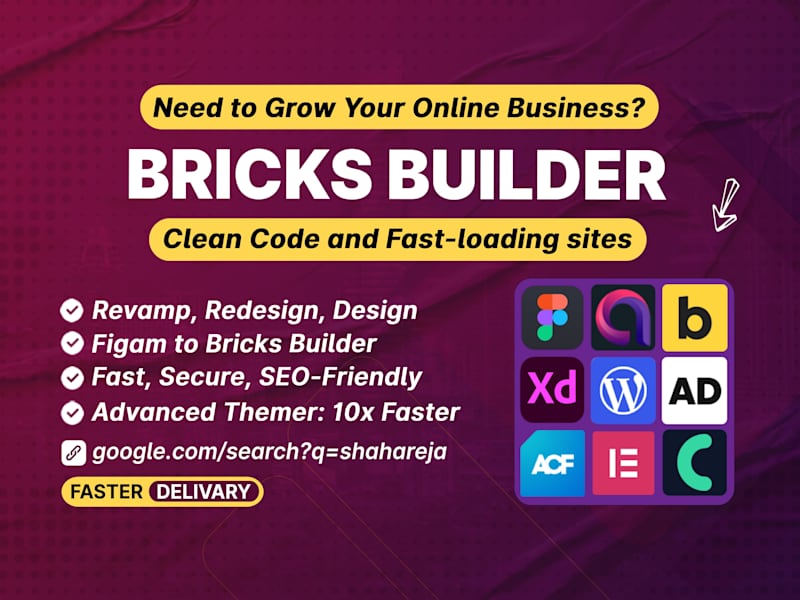 Cover image for I will convert figma to wordpress website with bricks builder