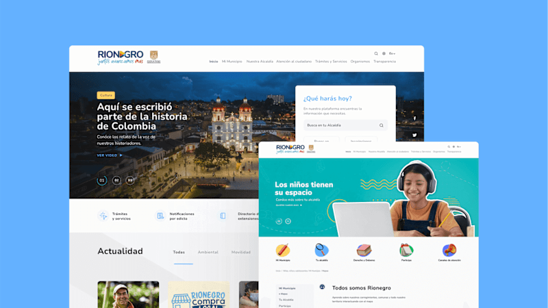 Cover image for Rionegro: City Hall Website Redesign