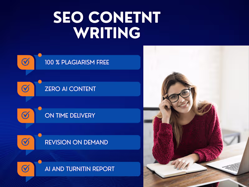 Cover image for I will do SEO article writing, content writing, copywriting
