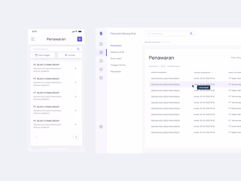 Cover image for Internal Distribution Recording App for PT Sekawan