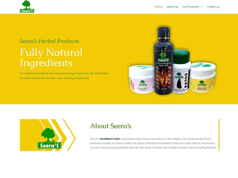 Cover image for Seera’s Herbal Products from Herbmart India |