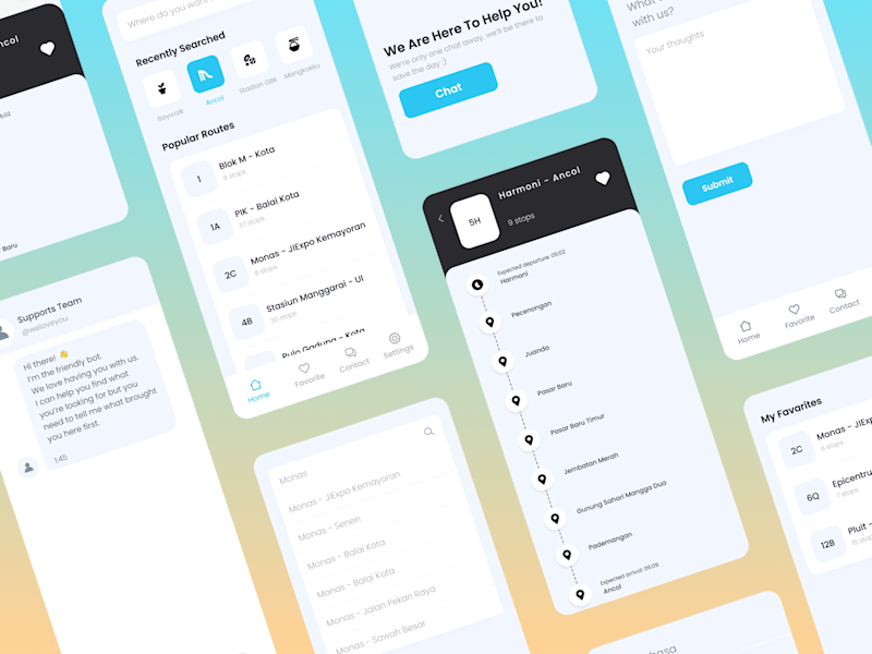 Cover image for UI Design for TransJakarta Route Mobile App