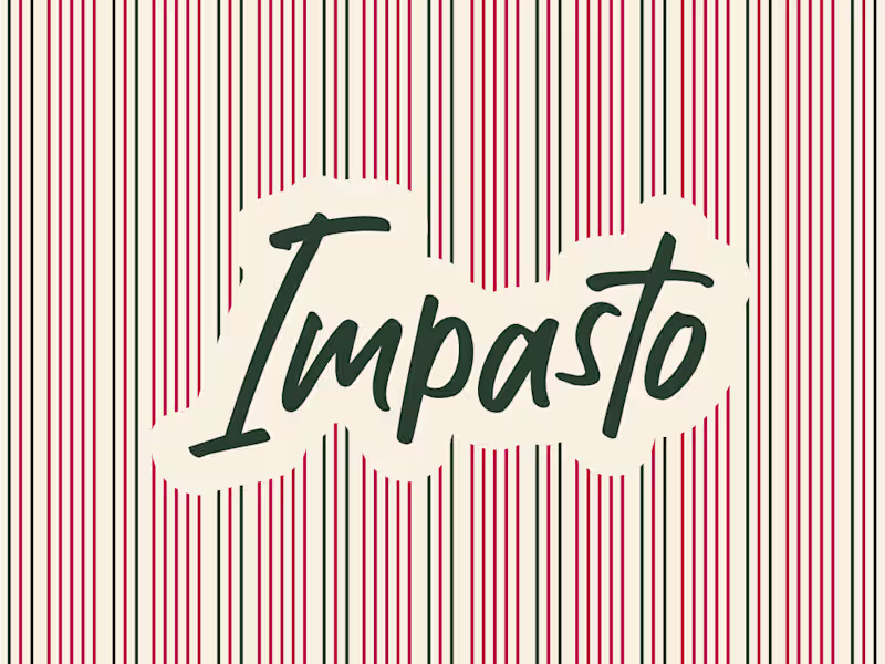 Cover image for Branding and menu design for Impasto