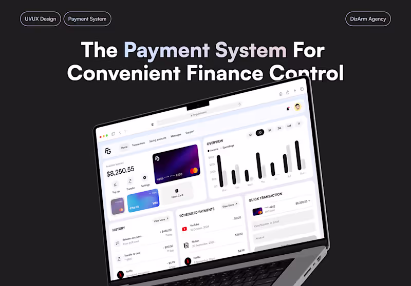 Cover image for FINTECH | PAYMENT SYSTEM | FINANCE APP | MOBILE APP
