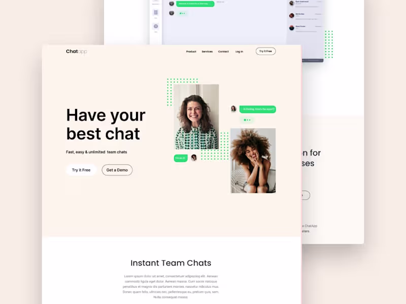 Cover image for Chat Application Homepage