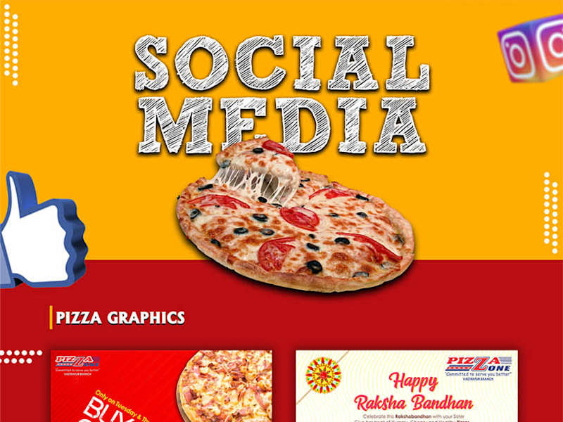Cover image for Social Media Posts Design for Pizza Outlet