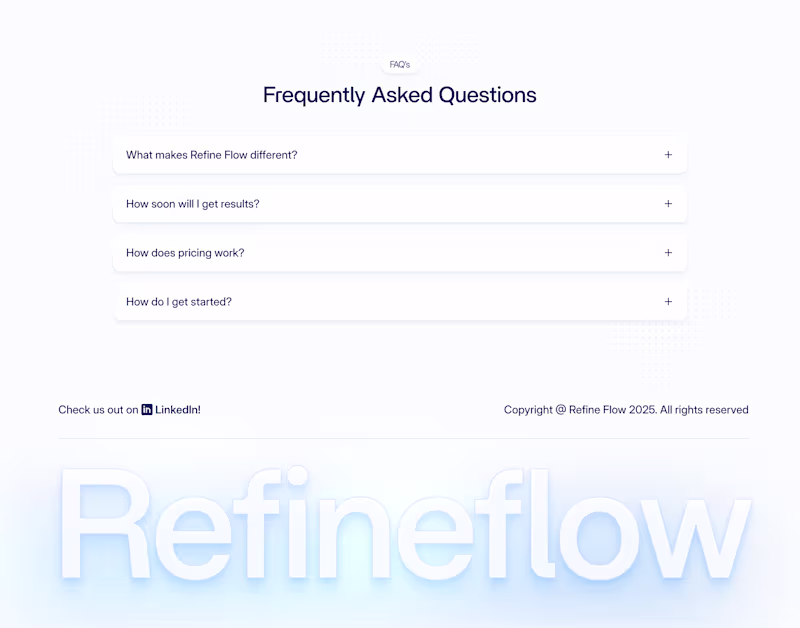 Cover image for Footer for the client!
