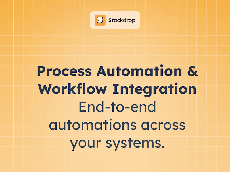 Cover image for Process automation & workflow integration
