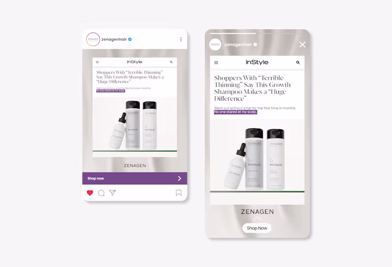 Cover image for Zenagen Static Ads | Acquisition (Marketing & Advertising)