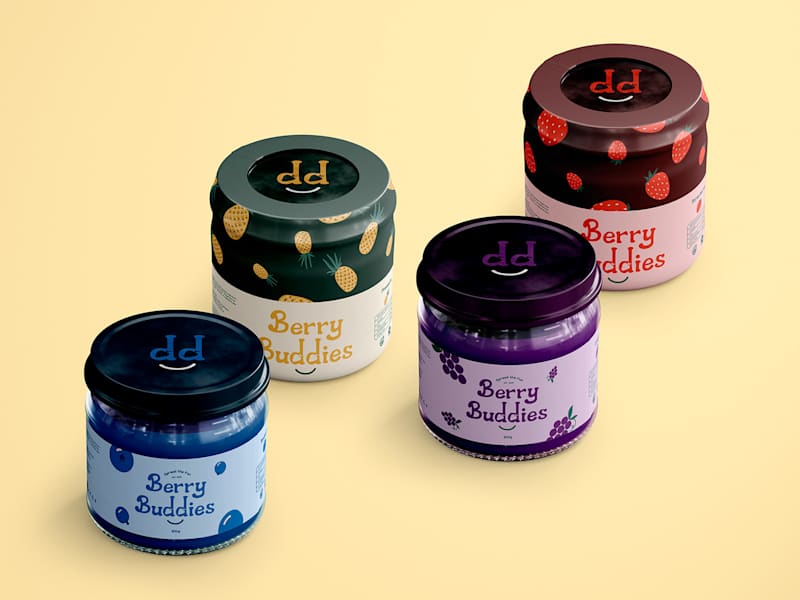 Cover image for Berry Buddies - Jam Brand Identity & Packaging Design