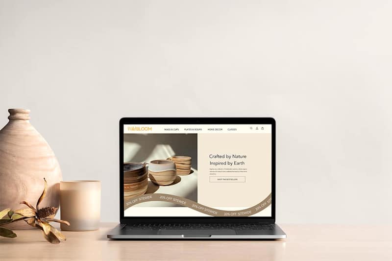 Cover image for Wild Bloom Ceramics Shopify Website Design