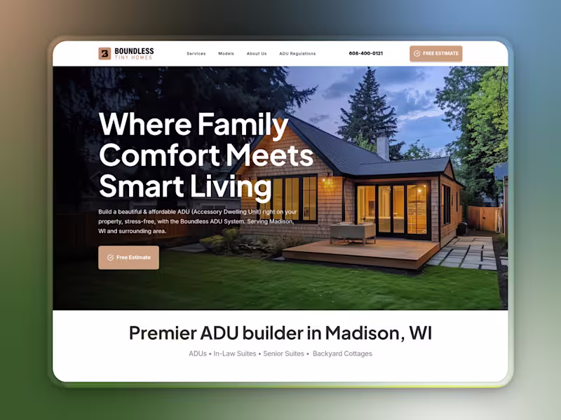 Cover image for Boundless Tiny Homes