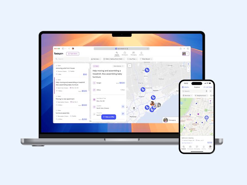Cover image for Product Design: Taskpin, an Online Marketplace for Home Services