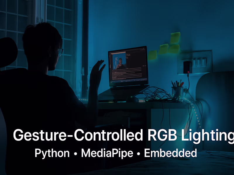 Cover image for Hand Gesture-Controlled RGB Lighting System