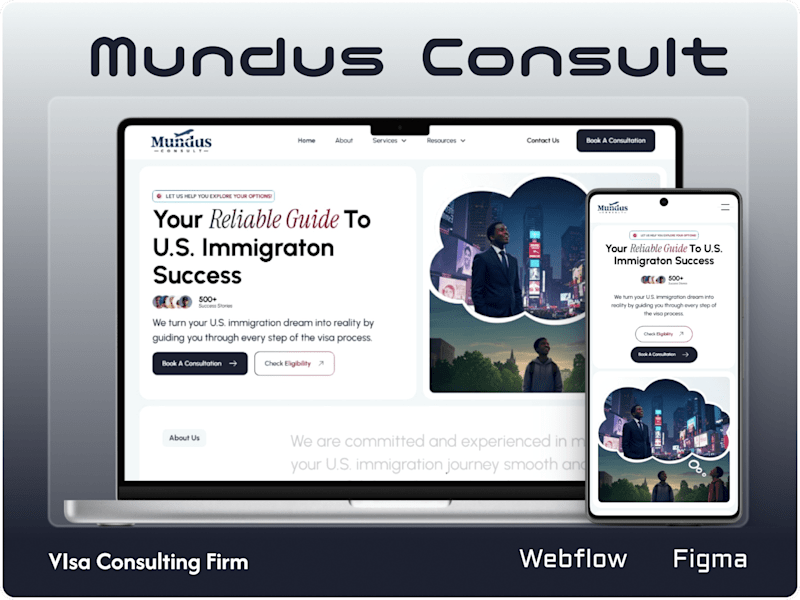Cover image for Design And Webflow Development For Mundus Consult