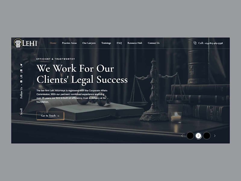 Cover image for Legal Firm Website