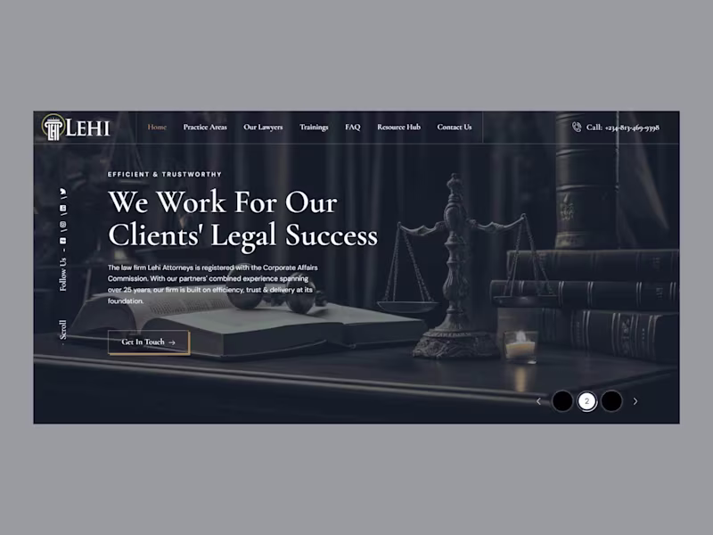 Cover image for Legal Firm Website