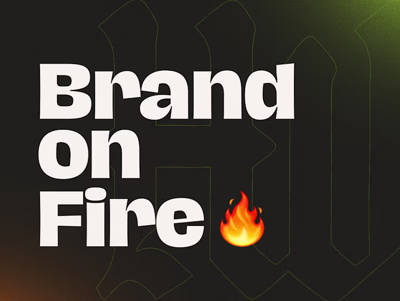 Cover image for Brand On Fire 🔥 (design sprint)