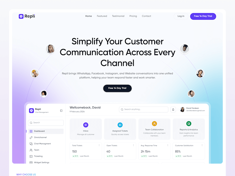 Cover image for Repli Landing Page Design