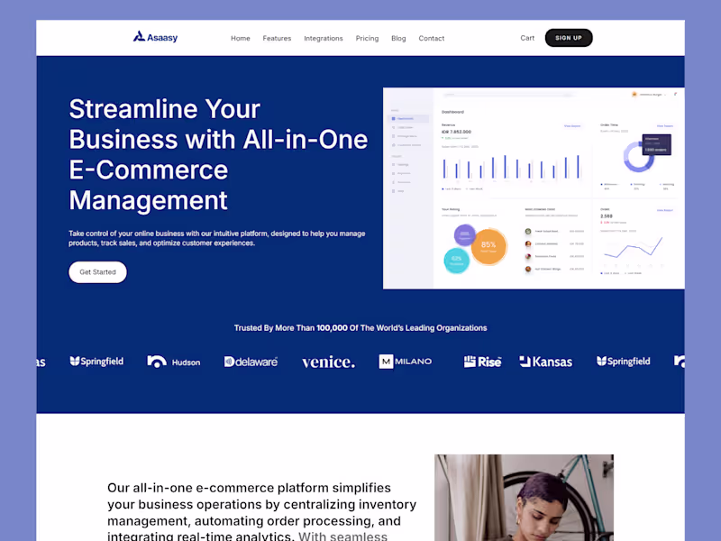 Cover image for Saas Webflow Template