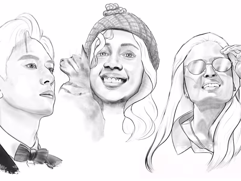 Cover image for Realistic Digital sketch Portraits