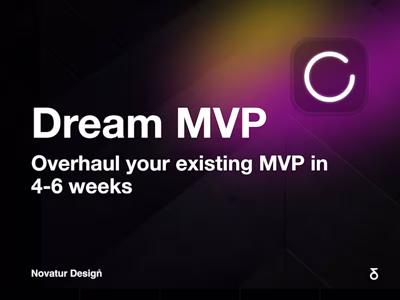 Cover image for A UX & UI overhaul of your MVP in 4-6 weeks | Dream MVP