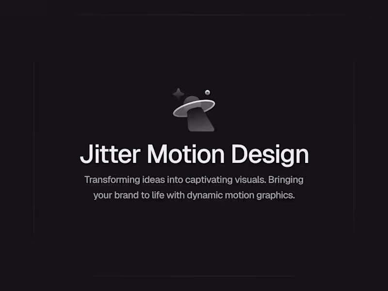 Cover image for Jitter Motion Design